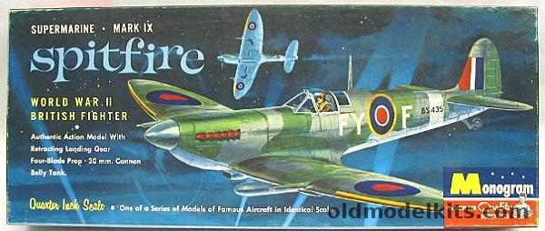 Monogram 1/48 Supermarine Mk IX Spitfire, PA79-98 plastic model kit